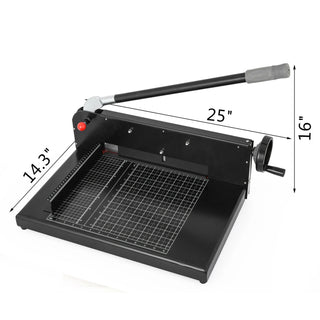 12/17 Inch Manual Paper Cutter Guillotine Trimmer Heavy Duty 300-500 Sheets Shredder for Factory School Office Accessories