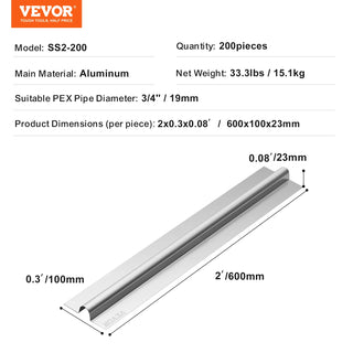 PEX Heat Transfer Plates Radiant Heat Plates PEX Pipe Durable Aluminum Install Underfloor Tubing Plates for Wooden Floors