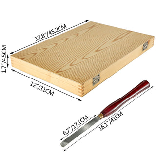 Woodworking Lathe Chisel Set 8/12 Piece Set Lathe Chisel HSS Steel Blades Wood Turning Tools Wooden Case for Storage