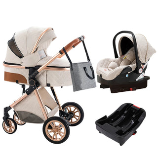 New Baby Stroller 3 in 1 High Landscape Stroller Reclining Baby Carriage Foldable Stroller Baby Bassinet Puchair Newborn