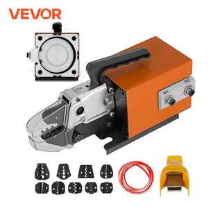 Pneumatic Crimping Tool Am-10 Air Powered Wire Terminal Crimping Machine Pneumatic Crimper Plier Machine 10 Sets Of Dies