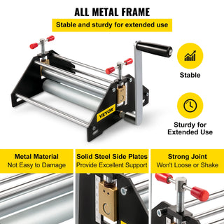 9x15in Etching Printing Presser Portable Tabletop Steel Basic Art Printmaking Etching Press Machine with L-shaped Handle