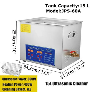 Ultrasonic Cleaner 2L 3L 6L 10L 15L 22L 30L Digital Timer Stainless Steel Bath Jewelry Glasses Watch Cleaning Machine