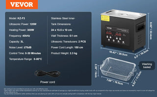 Ultrasonic Cleaner  Digital Ultrasonic Cleaning Machine with Upgraded Degassing   Model  Industrial Ultrasound Cleaner