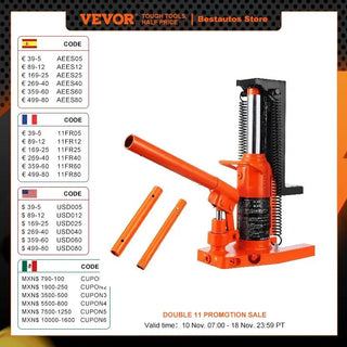 Hydraulic Toe Jack 2.5 Ton On Toe Toe Jack Lift 5 Ton On Top Lift Capacity Machine Jack 0.8-5.3 in Toe Height 8.9-13.4 Top