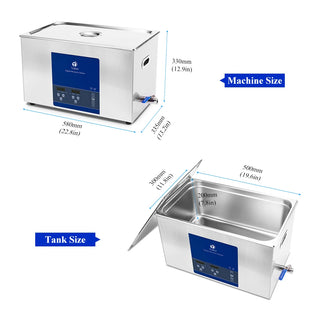 30L Industrial Ultrasonic Cleaner Sonic Equipment Metal DPF Engine Parts Oil Degreaser Ultrasound Cleaning Machine Bath Tank