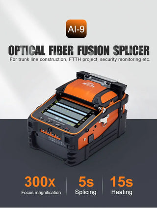 AI-10A AI-9 AI-6A AI-6C AI-6C+  Optial Fiber Fusion splicer Machine SM & MM With VFL OPM 5S Splicing Machine 6 Motors