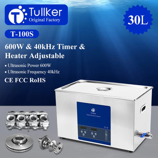 30L Industrial Ultrasonic Cleaner Sonic Equipment Metal DPF Engine Parts Oil Degreaser Ultrasound Cleaning Machine Bath Tank