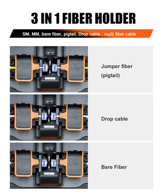 AI-10A AI-9 AI-6A AI-6C AI-6C+  Optial Fiber Fusion splicer Machine SM & MM With VFL OPM 5S Splicing Machine 6 Motors