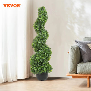 Indoor Artificial Plants Boxwood Tower Artificial Plant Decoration Green Safty PE Topiary Fake Plant for Home/Garden Decor