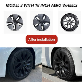 4PCS/1PCS Wheel Cover for Tesla Model 3 18 Inch Performance Automobile Replacemen Hubcap Full Rim Cover Accessories 2018-2023