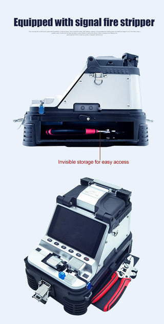 AI-10A AI-9 AI-6A AI-6C AI-6C+  Optial Fiber Fusion splicer Machine SM & MM With VFL OPM 5S Splicing Machine 6 Motors