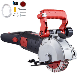 4800W Wall Chaser Concrete Cutter Electric Laser Aiming Groove Slotting Machine 125mm Circular Saw Cutting Power Tool Set