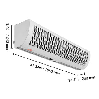 36/42/48/60 in Commercial Indoor Air Curtain Super Power 2 Speeds Wall Mounted Air Curtains for Doors Indoor Over Door Fan