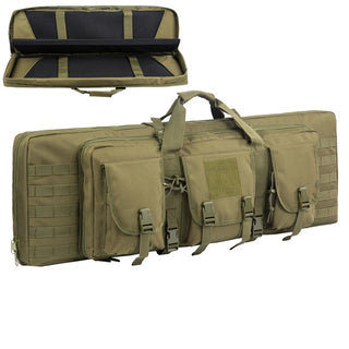 32 38 42 inch Double Rifle Case Bag Tactical Weapon Gun Case Rifle & Pistol Bag Long Gun Bag for Hunting Range Sports Transport