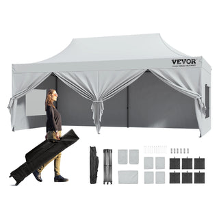 Pop-up Canopy Instant Canopies Removable Sidewalls Portable Gazebo UV Resistant Waterproof Tents for Outdoor Events Party