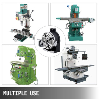 Vertical & Horizontal Rotary Table 100MM 150MM 200MM HV4 HV6 HV8 Working Table Tilting 360° for Milling Drilling Machine