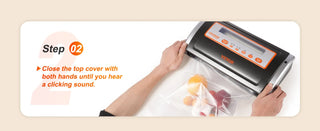 Electric Vacuum Food Sealer Machine 130W Manual Air Sealing System W/ Built-in Cutter Home Packing Machine Food Saver