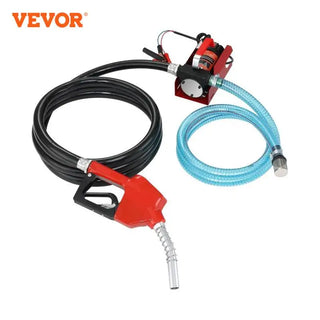 Diesel Fuel Transfer Pump Kit 10GPM 12V DC Portable Electric Self-Priming Fuel Transfer Extractor Applicable for Refueling