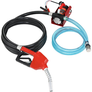 Diesel Fuel Transfer Pump Kit 10GPM 12V DC Portable Electric Self-Priming Fuel Transfer Extractor Applicable for Refueling