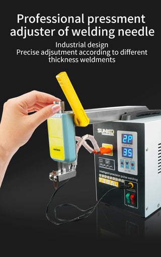 3.6KW SUNKKO 738AL Spot Welding Machine New Upgraded Telescopic Arm Handheld WIth Spot Welding Pens Precision Pulse Spot Welders