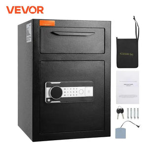 1.7/2.5 Cub Depository Safe Deposit Safe Electronic Code Lock & 2 Keys Business Drop Slot Safe for Cash Mail in Home Hotle