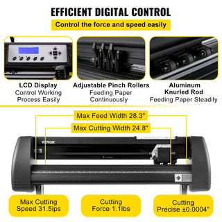 28in Vinyl Cutter Machine Vinyl Plotter LCD Display with SignCut Software