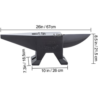 10-60Kg Steel Single Round Horn Anvil Steel Block Blacksmith Bench Tool Jewelry Making Manual Equipment for Metalsmiths