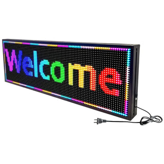 BRAND SMD LED SIGN 39" X 14" BRIGHT LED SCROLLING MESSAGE DISPLAY / PROGRAMMABLE BUSINESS ADVERTISING TOOLS