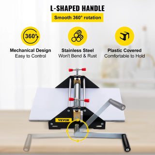 9x15in Etching Printing Presser Portable Tabletop Steel Basic Art Printmaking Etching Press Machine with L-shaped Handle