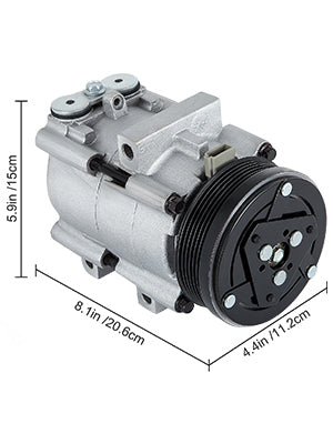 Universal Air Conditioner AC Compressor for 93-07 Ford Lincoln Mercury Thunderbird F150 4.2L 4.6L 5.4L 6.8L FS10