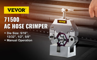 Hydraulic Press Hose Crimper Kit with 4Dies 71550 Handheld Manual Hydra-Krimp Air Conditioning Repair Crimping Tools Set