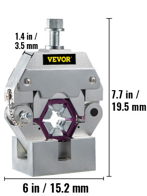 Hydraulic Press Hose Crimper Kit with 4Dies 71550 Handheld Manual Hydra-Krimp Air Conditioning Repair Crimping Tools Set