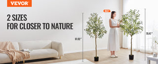 Artificial Olive Tree 4/5/6 FT Tall Faux Plant Secure PE Material & Anti-Tip Tilt Protection Low-Maintenance Tree for Home