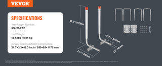 Boat Trailer Guide 2PCS Rustproof Galvanized Steel Trailer Guide ons Trailer Guides with PVC Pipes for Boat