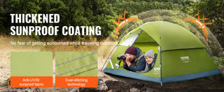 Camping Tent Waterproof Lightweight Backpacking Tent for Outdoor Family Camping/Hiking/Mountaineering Travel Fit 3 Persons