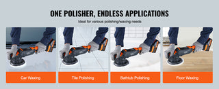 20V Cordless Buffer Polisher Brushless Dual Action Polisher with 4.0Ah Battery Random Orbital Polisher Kit for Car Waxing