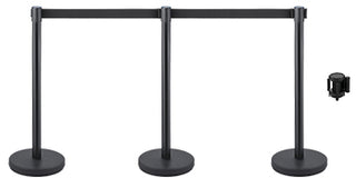 4-6Pcs Queue Security Posts Crowd Control Stanchion Barriers Stand Crowd Barrier With Adjustable Belt for Party Exhibition