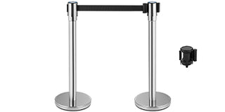 4-6Pcs Queue Security Posts Crowd Control Stanchion Barriers Stand Crowd Barrier With Adjustable Belt for Party Exhibition