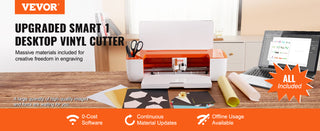 Vinyl Cutter Machine Compatible with iOS Android Windows Mac Bluetooth Connectivity DIY Cutting Machine for Cards Decor