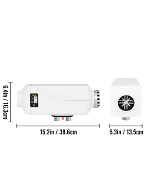 12V 5KW Diesel Air Heater Tank 2 x Vent Duct Thermostat Caravan Motorhome 5kw diesel air heater webasto diesel heater