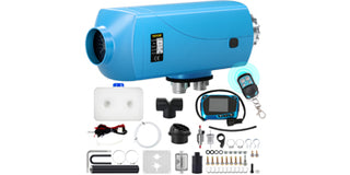 Diesel Heater 12V Muffler 2KW Diesel Air Heater, 5L Tank  with Blue LCD Switch & Remote Control for Bus Boat and Trailer