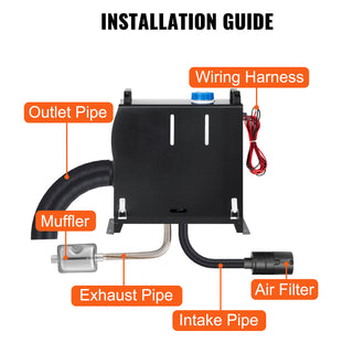 8KW Car Heater 12V Diesel Air Heater LCD Switch Cab Heating Boat Yacht RV Truck Bus Motorhomes Caravans Van Parking Heater