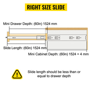 Drawer Slides with Lock Drawer Slide Building & Hardware Home & Garden 20"/36“/”60" Ball Bear 500 lbs Full Extension