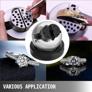 10Kg Full Set 5in Engraving Vise Standard Block Ball Inlaid Diamonds Jewelry Adjustable Setting Tool W/ 34Pcs Attachments