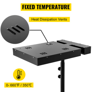 Flash Dryer 16x16Inch Electrical Control Box Flash Dryer Height Adjustable Screen Printing Dryer T-Shirt Curing Machine