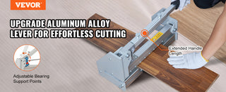 Floor Cutter 13 inch Cuts Vinyl Plank Laminate Engineered Hardwood Siding 0.47in Cutting Depth Effortless Easy Cutting