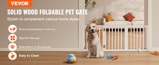 Free Standing Dog Gate Freestanding Pet Gate 3 Panels Foldable Dog Gate for Narrow Passageways Expandable Dog Barrier