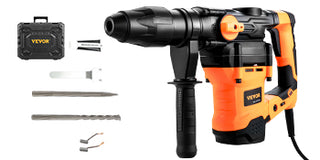 1600W Rotary Hammer Drill Max Drilling 42mm 3 Modes SDS Max Corded Demolition Chipping Metal Concrete Breaker Jackhammer