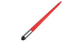 Hay Spear Bale Spear Capacity Spike Quick Attach Square Hay Red Coated Forks Hex Nut  Sleeve for Buckets Tractors Loaders